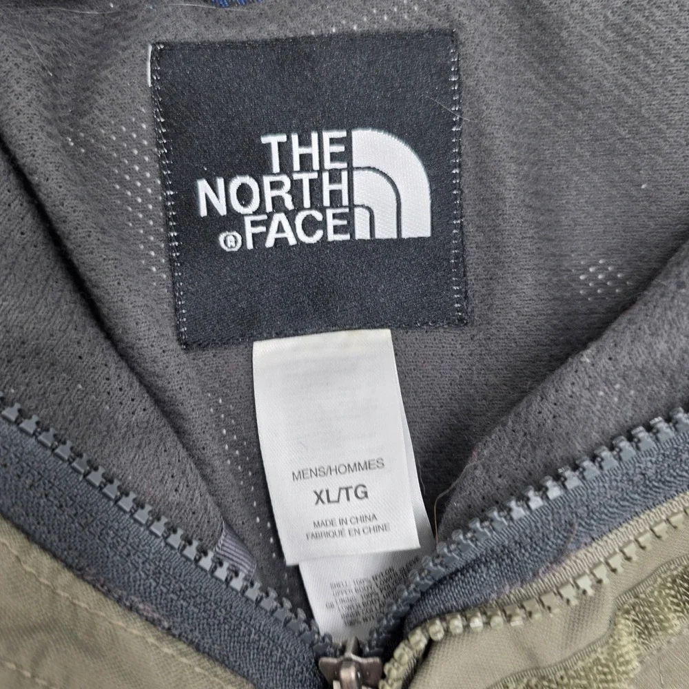 The North Face HyVent‎ Mens XL Full Zip Jacket Khaki Black Waterproof Outdoor